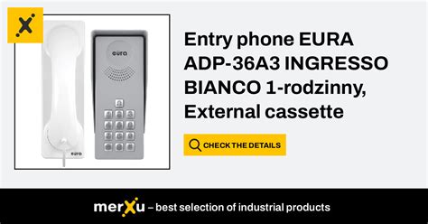 Eura Tech Entry Phone Eura Adp A Ingresso Bianco Rodzinny