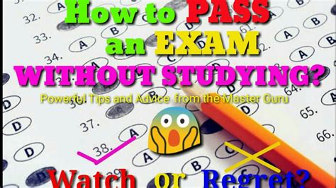 How To Pass Exams Without Studying Youtube