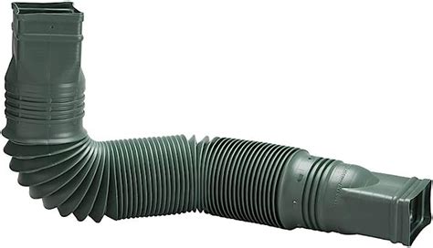 Flex Drain 85011 Downspout Extension Green Gutter Downspouts