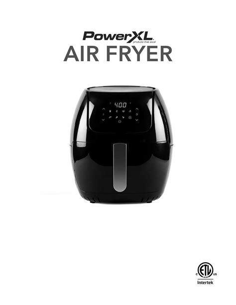 User Manual Powerxl Air Fryer Yj 701a English 20 Pages