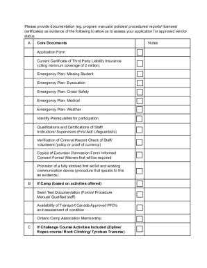 Fillable Online Draft PVNCCDSB Pre Approved Field Trip And Excursion