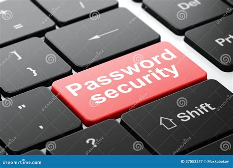 Red Password Background Security Concept Stock Illustrations 3635