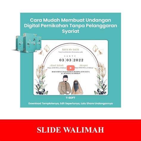 Jual Template Undangan Nikah Digital Slide Walimah Shopee Indonesia