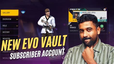 New Evo Vault Spinning In My Subscriber Account Free Fire Malayalam