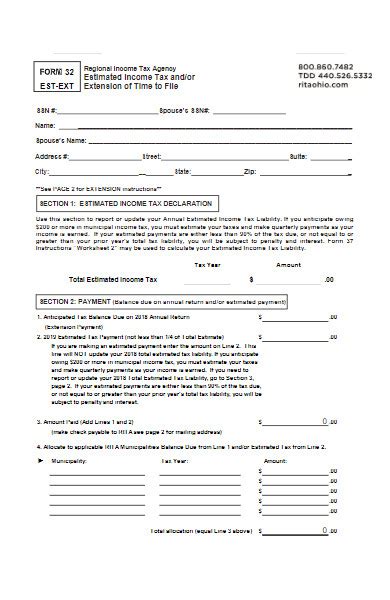 Free 40 Tax Declaration Forms Download How To Create Guide Tips