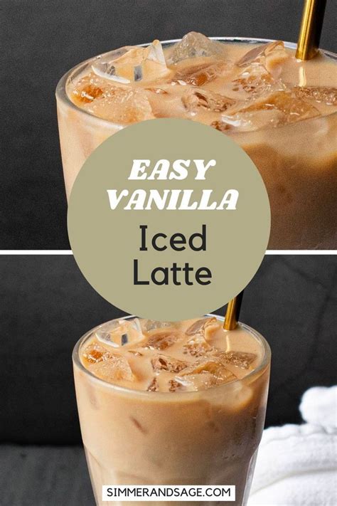 Easy Vanilla Iced Latte Recipe