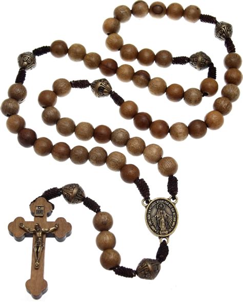 Amazon Alexander Castle Our Father Solid Wooden Rosary Beads