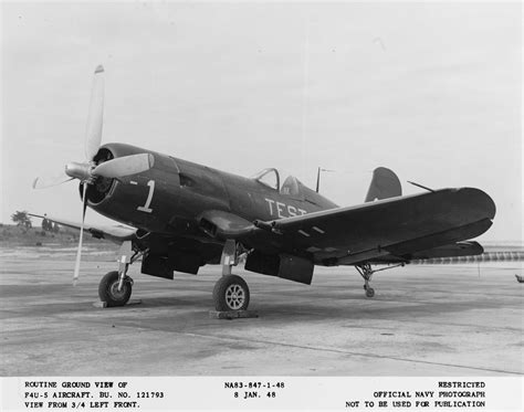 Asisbiz Vought F4U 5 Corsair TEST White 1 BuNo 121793 Patuxent River