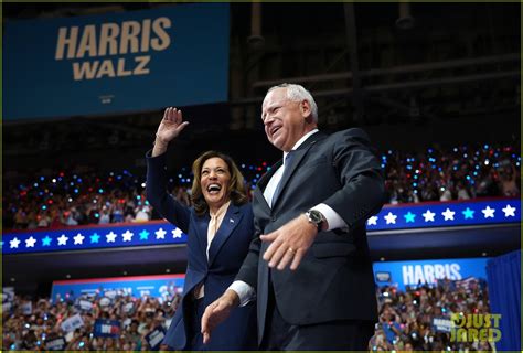 Kamala Harris And Tim Walz Attend First Rally As Running Mates Watch