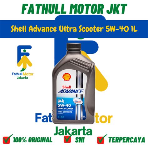 Jual Oli Mesin Motor Matic Shell Advance Ultra Scooter 5W 40 1L