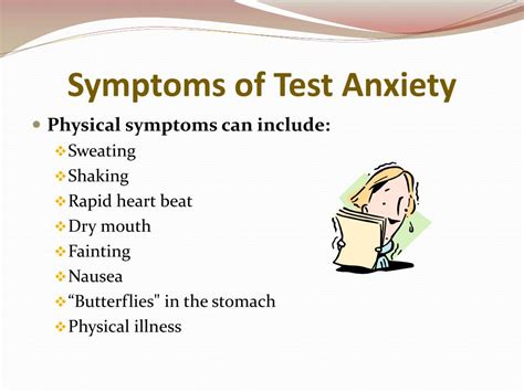 Test Anxiety Symptoms