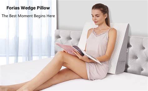 Amazon Forias 7 5 Wedge Pillow For Sleeping Bed Wedge Pillow For