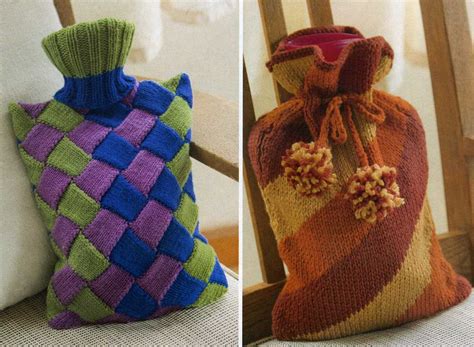Cozy Up With This Free Knitted Hot Water Bottle Cover Pattern