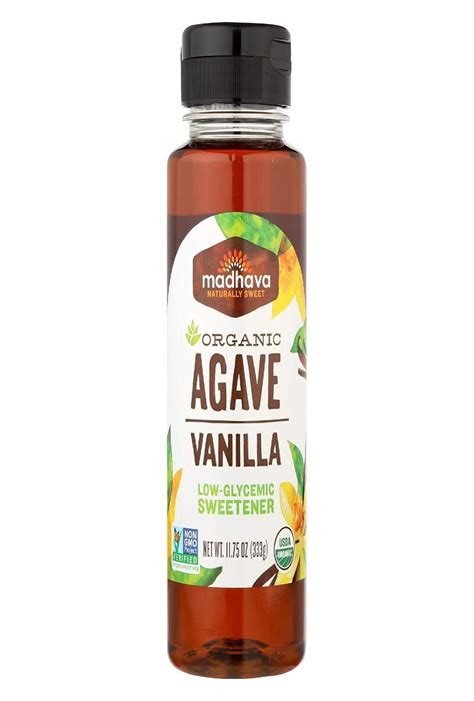 Madhava Organic Agave Nectar Vanilla 1175 Fl Oz