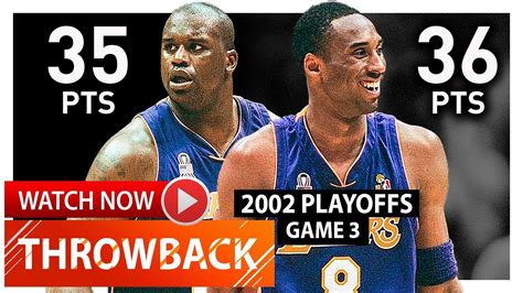 Throwback Kobe Bryant And Shaquille Oneal Epic Game 3 Highlights Vs