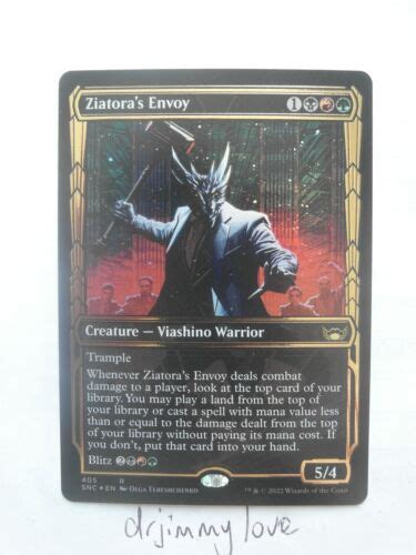 Ziatora S Envoy Gilded Foil Showcase Golden Age Streets Of New