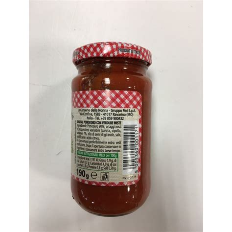 Le Conserve Della Nonna Tomatensauce 190gr Glas Saucen und Gewürze