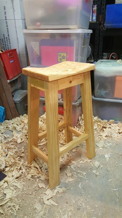 Shop Stool Made With 2 X 4s Shop Stool Stool Woodworking Plans Diy