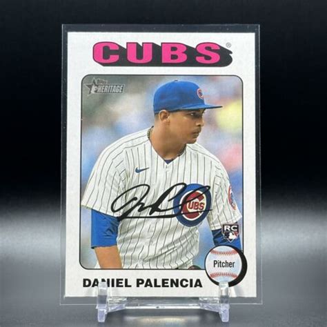 2024 Topps Heritage Daniel Palencia RC WHITE BORDER SP 491 Chicago