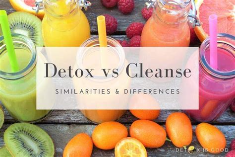 Detox vs Cleanse: Know their Differences & You’ll Get the Best Result!