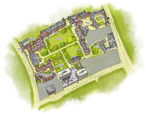 Oxford College Interactive Campus Map • David Goodman • illustration | maps | design