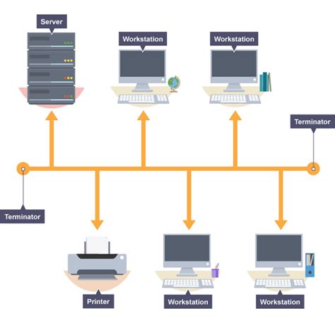 Bus Networks Network Topologies Protocols And Layers Aqa Gcse Computer