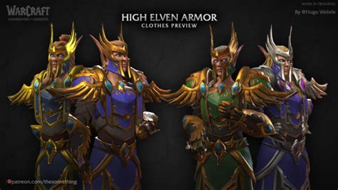 High Elven Armor Image Warcraft Guardians Of Azeroth Mod For