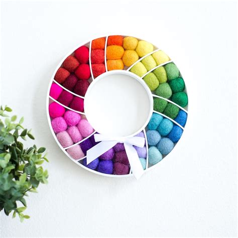 Rainbow Wreath - Etsy