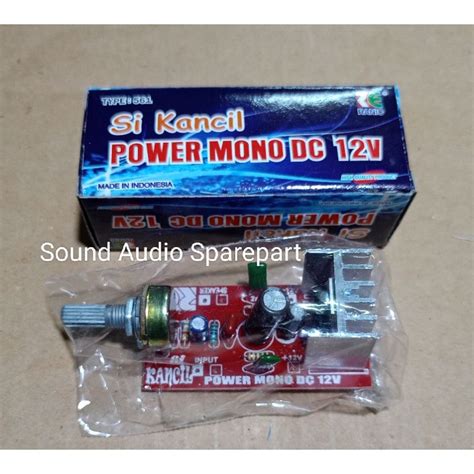 Jual KIT POWER AMPLIFIER TDA2003 VOLUME DC 12 VOLT KANCIL Shopee