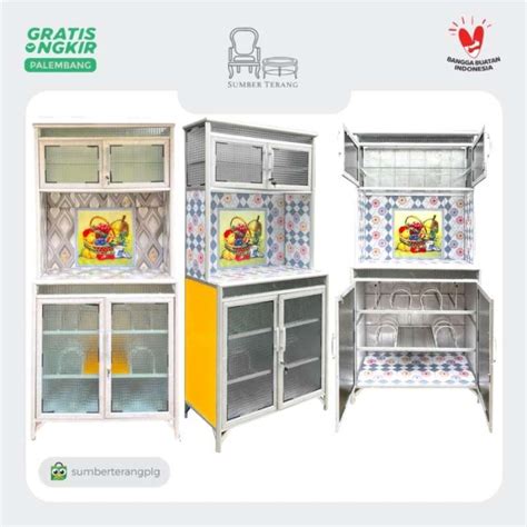 Promo Lemari Piring Lemari Dapur Kitchen Set Rak Piring Alumunium 2