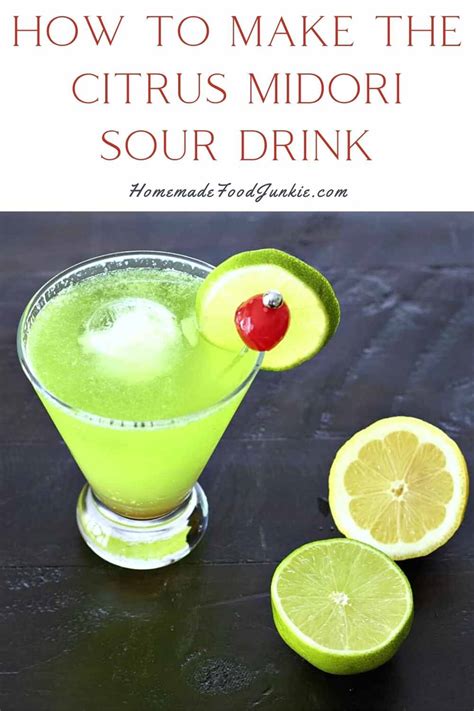 Vibrant Midori Sour Drink Recipe Homemade Food Junkie