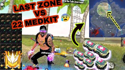 80 Medkit Heal Battle 🤔🤔 Challenge 😱on Grandmaster Last Zone Free Fire Garena😮 Youtube