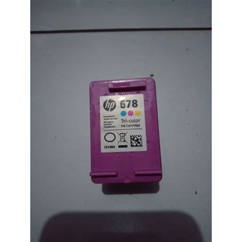 Jual Tinta Kosongan HP Tri Color HP 678 Ink Cartridge Bekas Shopee