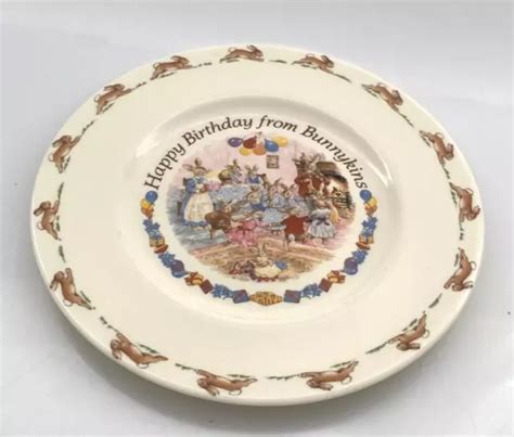 Royal Doulton Happy Birthday From Bunnykins Plate Bone China