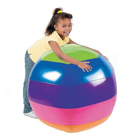 Inflatable 30 Rainbow Extra Large Beach Ball Beach Ball Rainbow Beach Inflatable Pool Toys