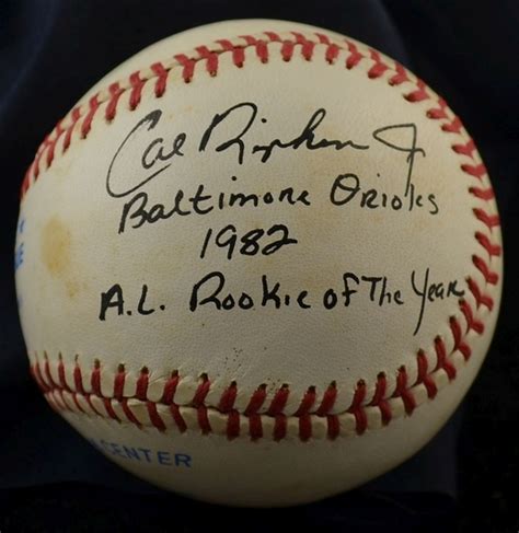 Lot Detail Cal Ripken Jr Single Signed Rookie Era Baseball