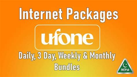 Ufone Internet Packages Daily Weekly Monthly Bundles Internet