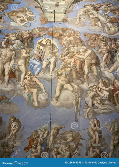 Close-up Photo of the Last Judgment Ceiling Fresco Painting by ...