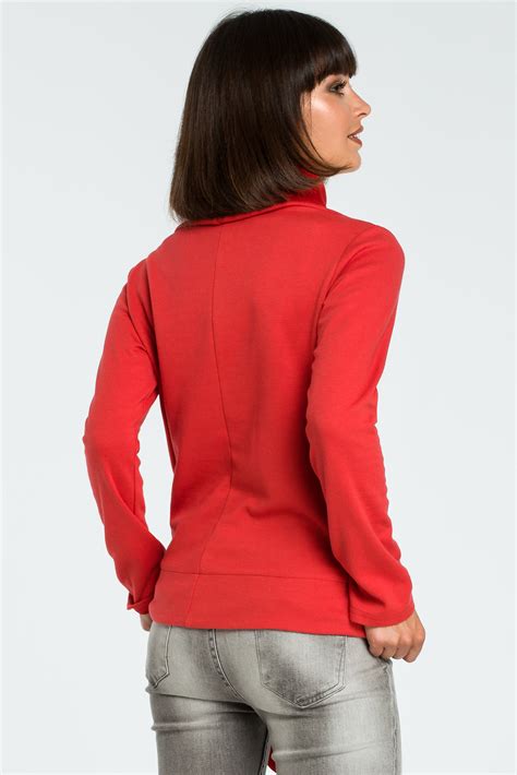 Red Polo Neck Jumper