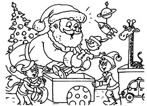 Dibujos Para Colorear De Navidad Papa Noel