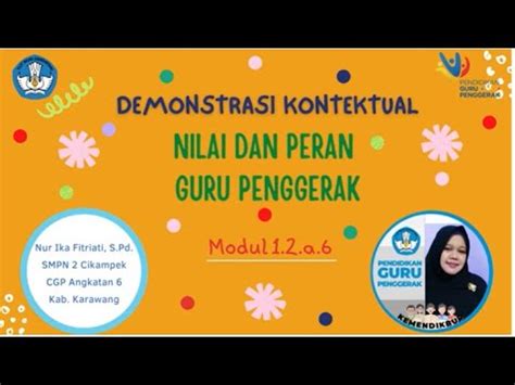 Modul A Demonstrasi Kontekstual Nilai Dan Peran Guru Penggerak