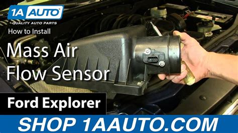 How To Install Replace Mass Air Flow Sensor Ford Explorer 4.6L V8 - YouTube