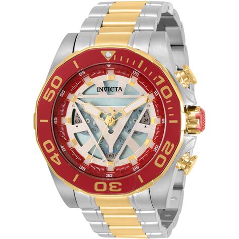 Invicta Marvel Ironman Chronograph Quartz Men S Watch