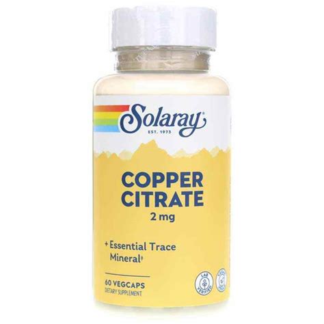 Copper Citrate 2 Mg Solaray