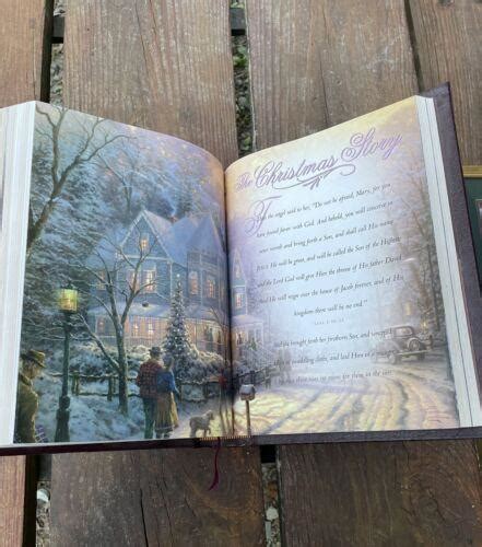 Vtg Thomas Kinkade Nkjv Holy Bible Illustrate W Bible Stand 4547060370