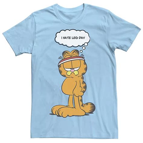 Mens Garfield Leg Day Comic Tee