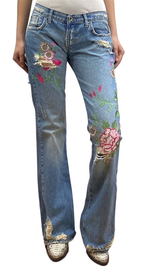 Jeans Bordado Flores Kosiuko Market People