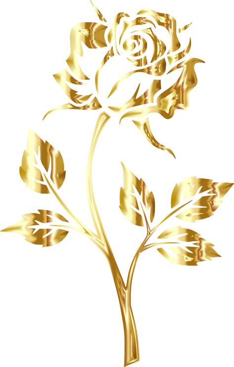 Download High Quality Rose Clipart Gold Transparent Png Images Art