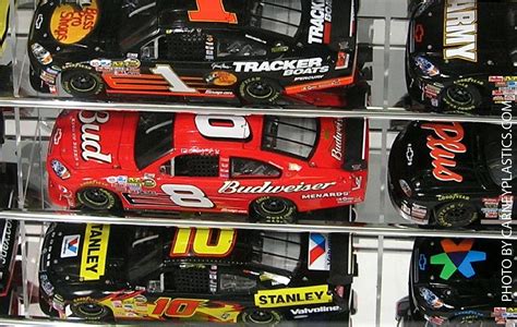 NASCAR Diecast Model Car Display Case 9 Car 1/24 Angled shelves