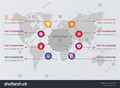 Dynamic Infographics Mind Map Technology Education Stock Vector ...